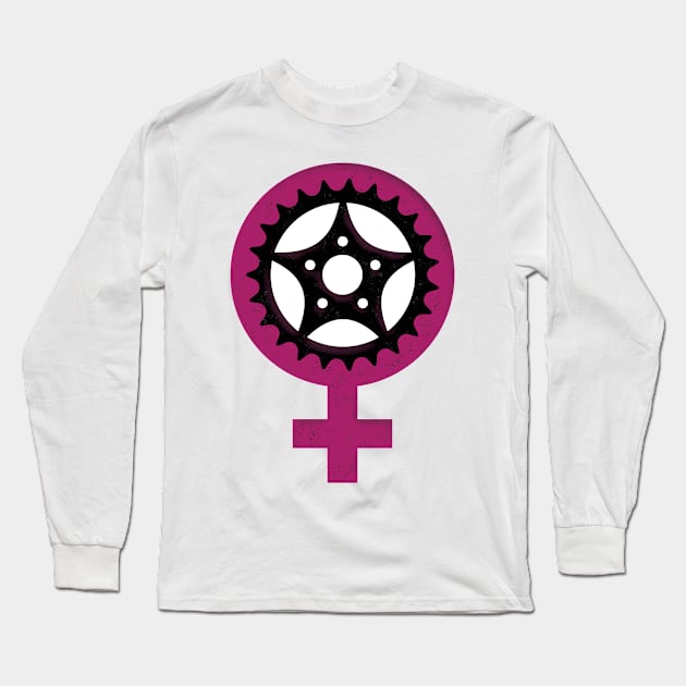 Chain Ring Girl Power 4 Long Sleeve T-Shirt by NeddyBetty